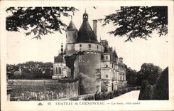 CPA Chenonceaux Le Castle the Tower west coast