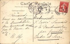 CPA Chinon Ruins of the Castles of Coudray and the Keep Medium and Home