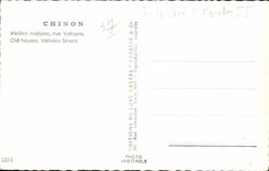 CPA Chinon Old women Houses street Voltaire OLd Street Houses