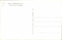 CPA Chinon the Tower of I Clock