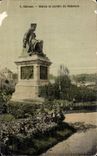 CPA Chinon Statue and Garden of Rabelais