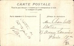 CPA Chinon Statue and Garden of Rabelais