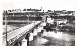 CPA Chinon Le Bridge on Vienna and the Castle This Castle Built at the end of