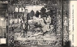 Creacion de la tapiceria de CPA Langeais de la mujer de Eve