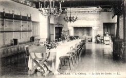 CPA Langeais el castillo el cuarto de los protectores