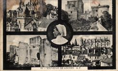 CPA Souvenr de Loches Hairstyle Caps Folklore