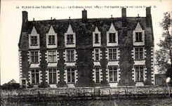 CPA Plessis les Tours Le Chateau (mon hist) Fut habite par le rol Louis