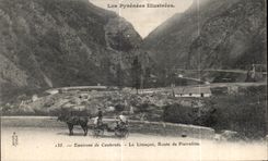 CPA the Pyrenees IIIustrees Surroundings of Cauterets Le snail Road of Pierrefitte