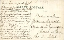 CPA the Pyrenees Bagneres de Bigorre the Virgin of the bedat and the Valley of Campan