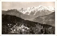 CPA Praz Costing Sanatorium of Praz Costing to Needles of Chamonix of the South Mont Blanc