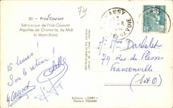 CPA Praz Costing Sanatorium of Praz Costing to Needles of Chamonix of the South Mont Blanc