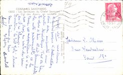 CPA Costumes Savoyards Les Serveuses Du Chalet Savoyard Folklore Col des Aravis 