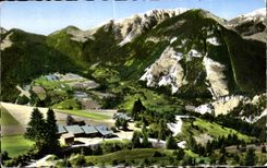 CPA Environs Du Biot Le Col Du Corbier Les grands pres Le village de la Baume 
