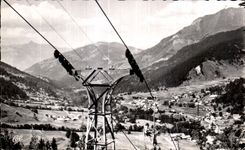 CPA Contaminate Them Montjoie the Chair-lift of the Plate of Montjoie and sight together of the Station