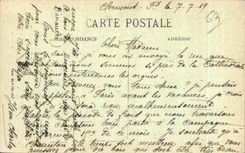 Calle grasa pintoresca de CPA Auvergne Clermont-Ferrand y la catedral