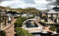 CPA La Bourboule Auvergne Les Ponts sur la Dordogne