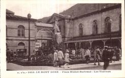 CPA the Mount Gilds Place Michel Bertrand the Thermal baths