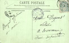 CPA Types D Auvergne La Bourree Folklore Costume