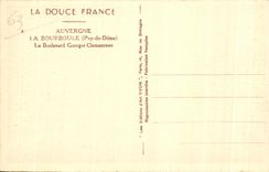 CPA La Bourboule Le Boulevard Georges Clemenceau