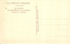 CPA La Bourboule Square du 11 novembre 