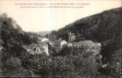 CPA Auvergne St Nectary Bottom View the large hotel of the thermal baths