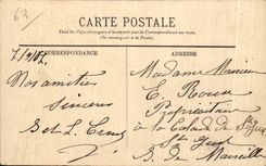 CPA Types D Auvergne La Bourree Folklore Costume Danse