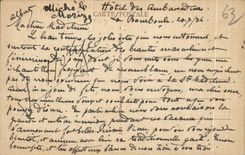 CPA L Auvergne Couple Folklore Costume 