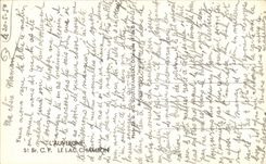 CPA Auvergne the Lake Chambon Cows Peasant