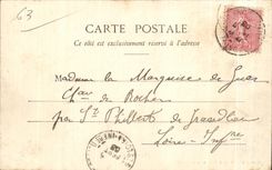 CPA Puy de Dome Shepherd and sheep