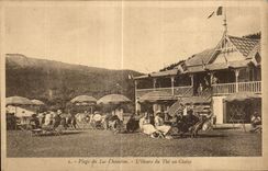 CPA Beach of the Lake Chambon Hour of To the Country cottage