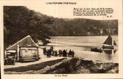 CPA Auvergne Poetic the lake Pavin