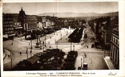 Lugares de CPA Auvergne Pittoresque Clermont-Ferrand de la placa I de Jaude Vue encendido de Gergovia