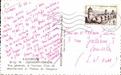 De CPA Auvergne Clermont-Ferrand de la opinion cotizacion del horizonte en el interin de Montferrand y meseta de Gergovie