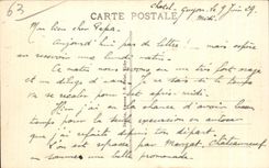 Iglesia de CPA Chatelguyon y hombre de Chatelguyon el viejo