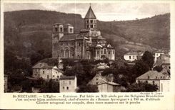 CPA Saint Nectary Church External was built at the XII century by Monks Benedictines