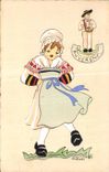 CPA Auvergne Illustrateur Costume