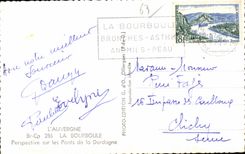 CPA L Auvergne La Bourboule Perspective sur les Ponts de la Dordogne