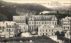 CPA L Auvergne Puy de Dome La Bourboule L Hotel de Ville les Postes et Telegraphes