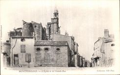 CPA Montferrand Church and Main street