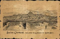 CPA Clermont viejo visto del martirio del santo Alyre