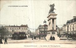 Estatua de CPA Clermont-Ferrand de la tranvia de Vercingetorix