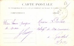 CPA the Mount Gilds Road of Sancy Ane Donkey