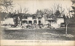 CPA the Great War Castle of Harazee (the Marne) Militaria