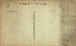 CPA reconquered France Roye Ruines Entering places Armes of the street of the Tiny ones