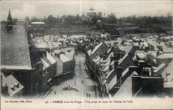 CPA Dreux debajo de la nieve vista de la tapa del ayuntamiento de I