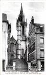 CPA Morlaix Eglise Ste Melanie Place Thiers Cette eglise Fut rebatie en 1489 et la Tour carree achevee en 1574
