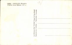 CPA Morlaix Finistere L eglise Saint Melaine