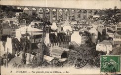 CPA Morlaix Vue Generale Prise Du Viaduc