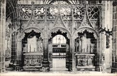 CPA Le Folgoet Finstere Interieur de I Eglise le Jube