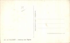 CPA Le Folgoet Interieur de I Eglise